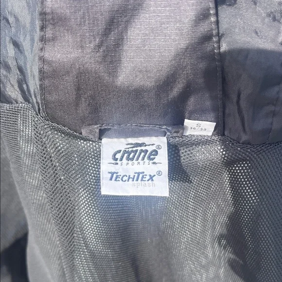 Crane Small Light Blue Hooded Windbreaker Womens TechTex - Picture 10 of 13